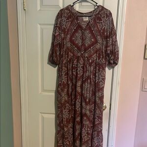 Knox Rose Red Puff Sleeve Sundress